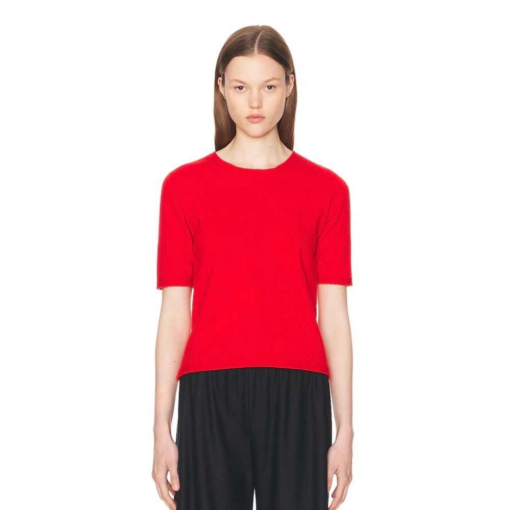 THE ROW Ipar Cashmere Top in Red Size Medium READ